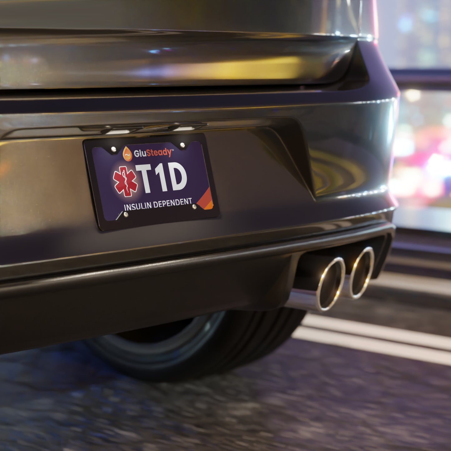 T1D Insulin Dependent Medical Vanity Plate