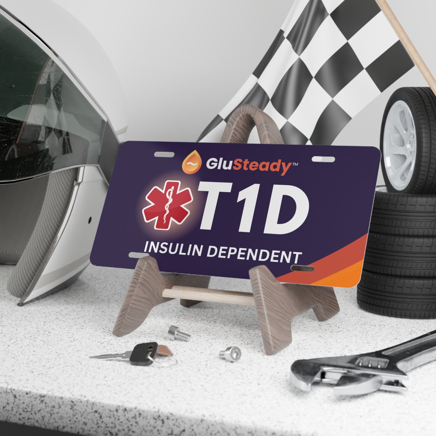 T1D Insulin Dependent Medical Vanity Plate